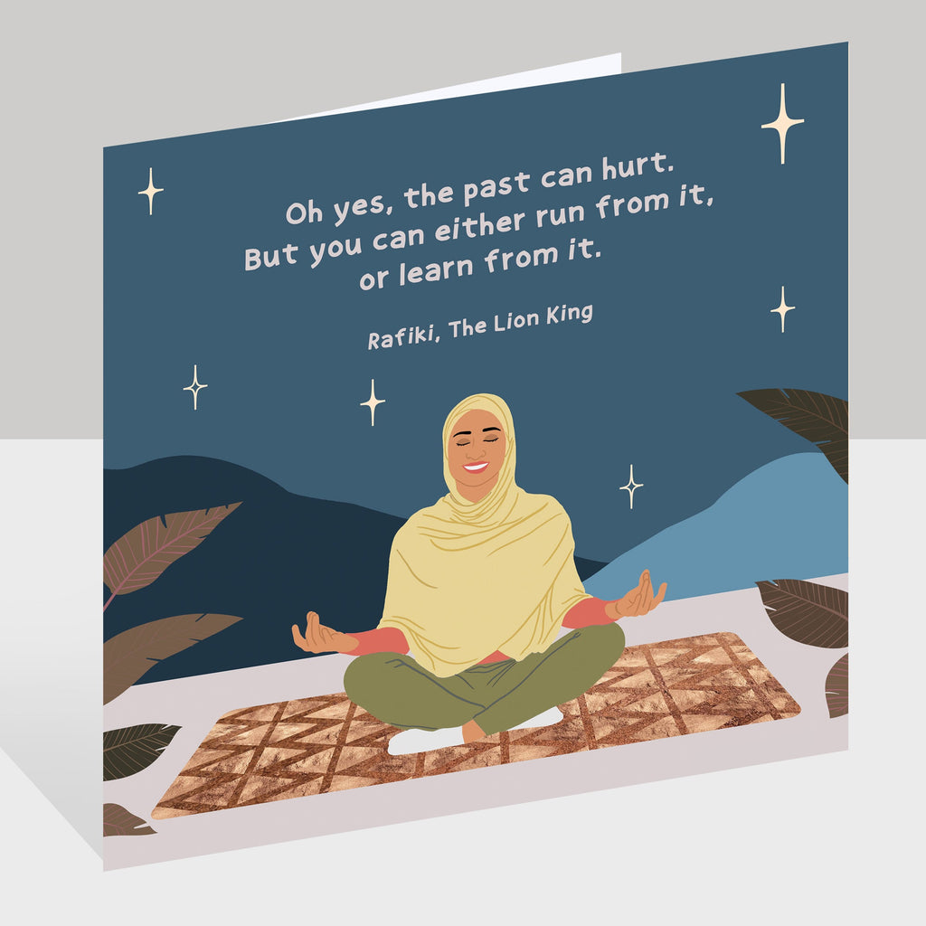 The Past Can Hurt Doodle Card