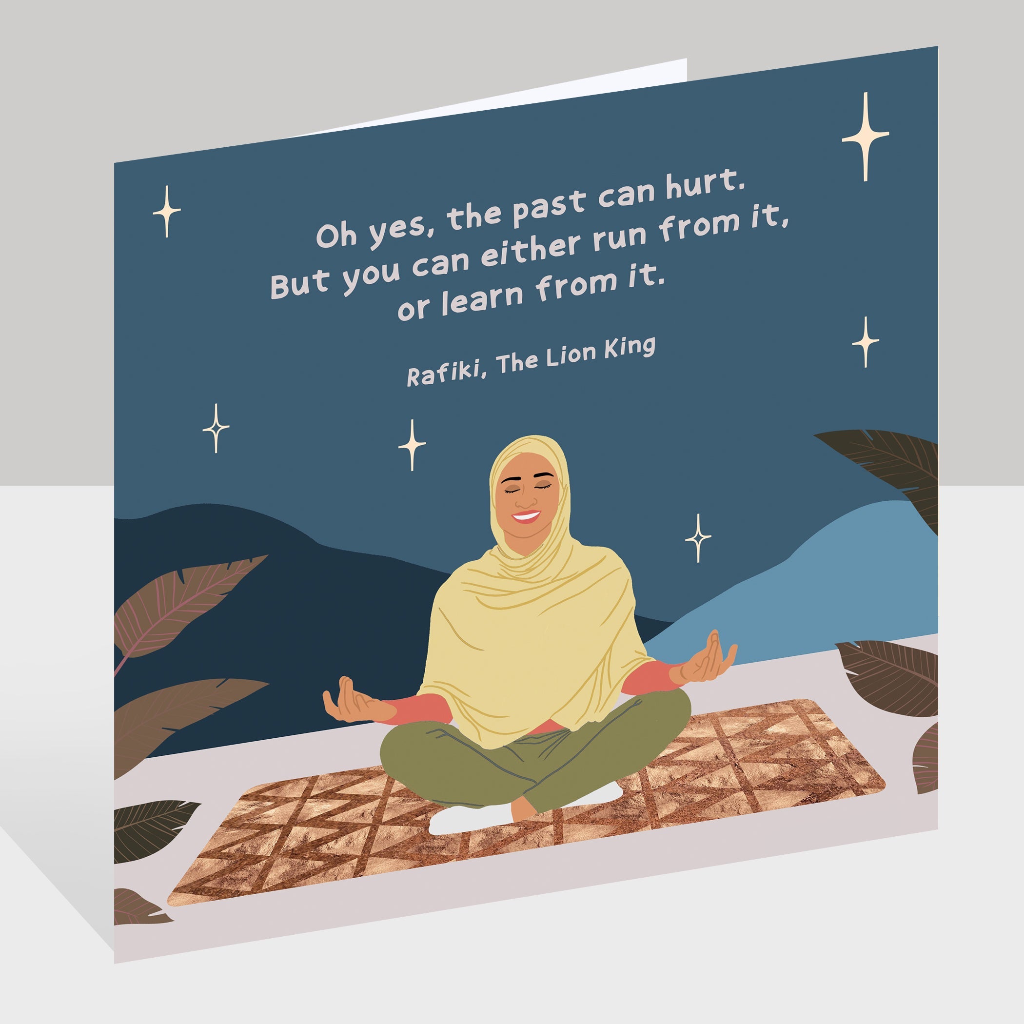 The Past Can Hurt Doodle Card