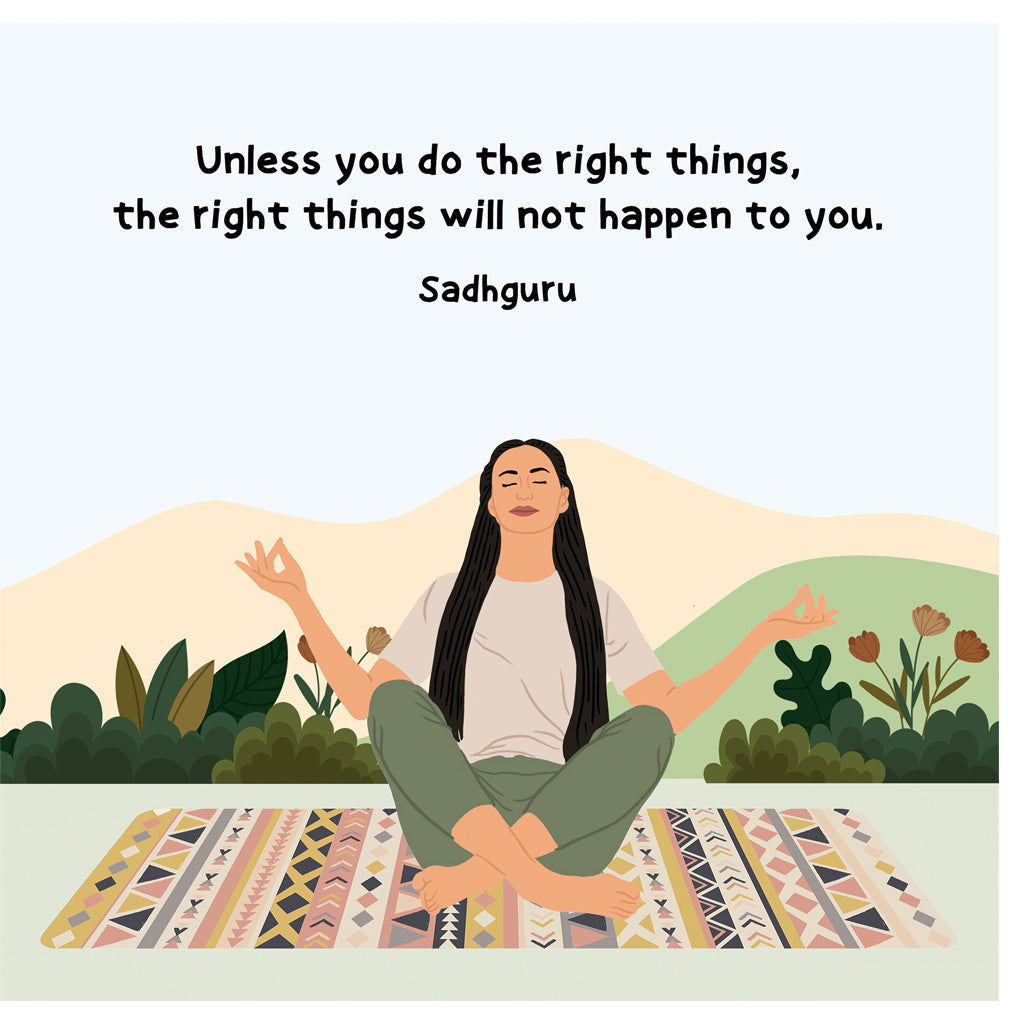 The Right Things Doodle Card