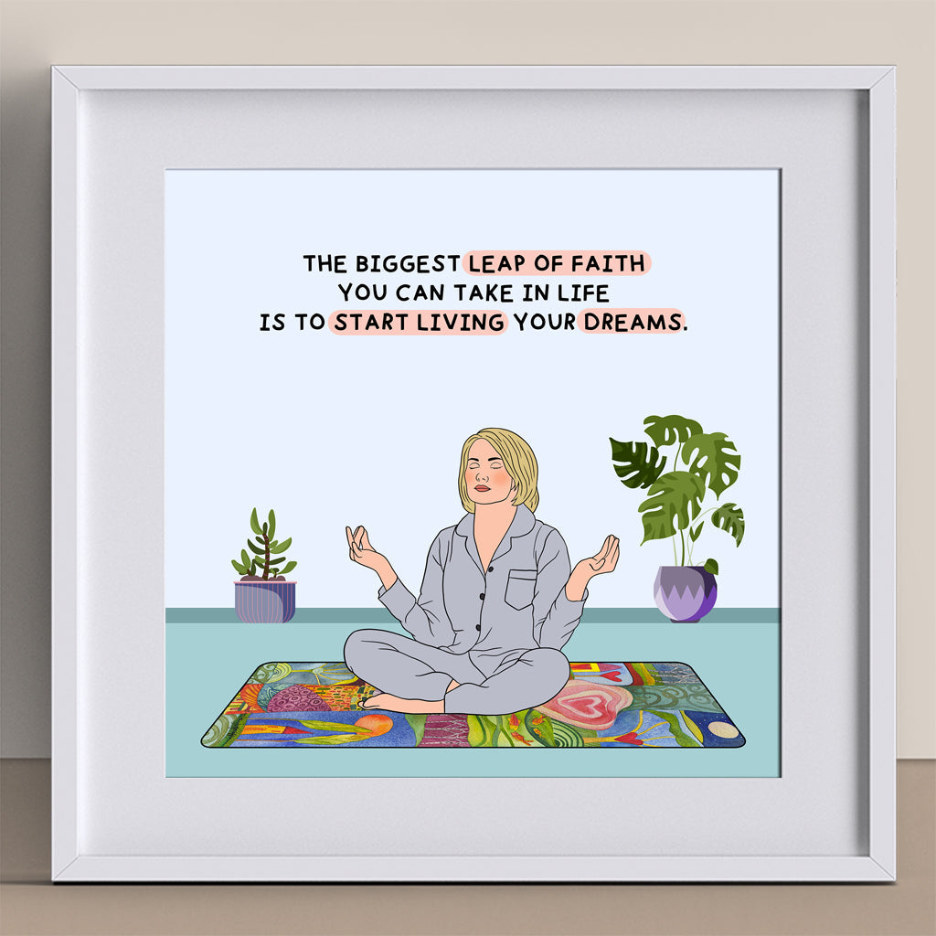 The Biggest Leap Of Faith Doodle Card