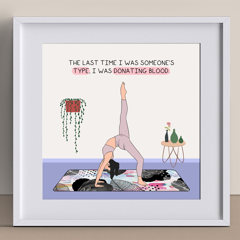 The last time I was someone's type Doodle Card