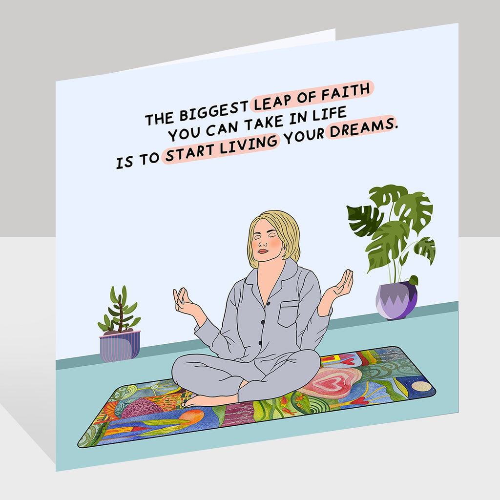 The Biggest Leap Of Faith Doodle Card