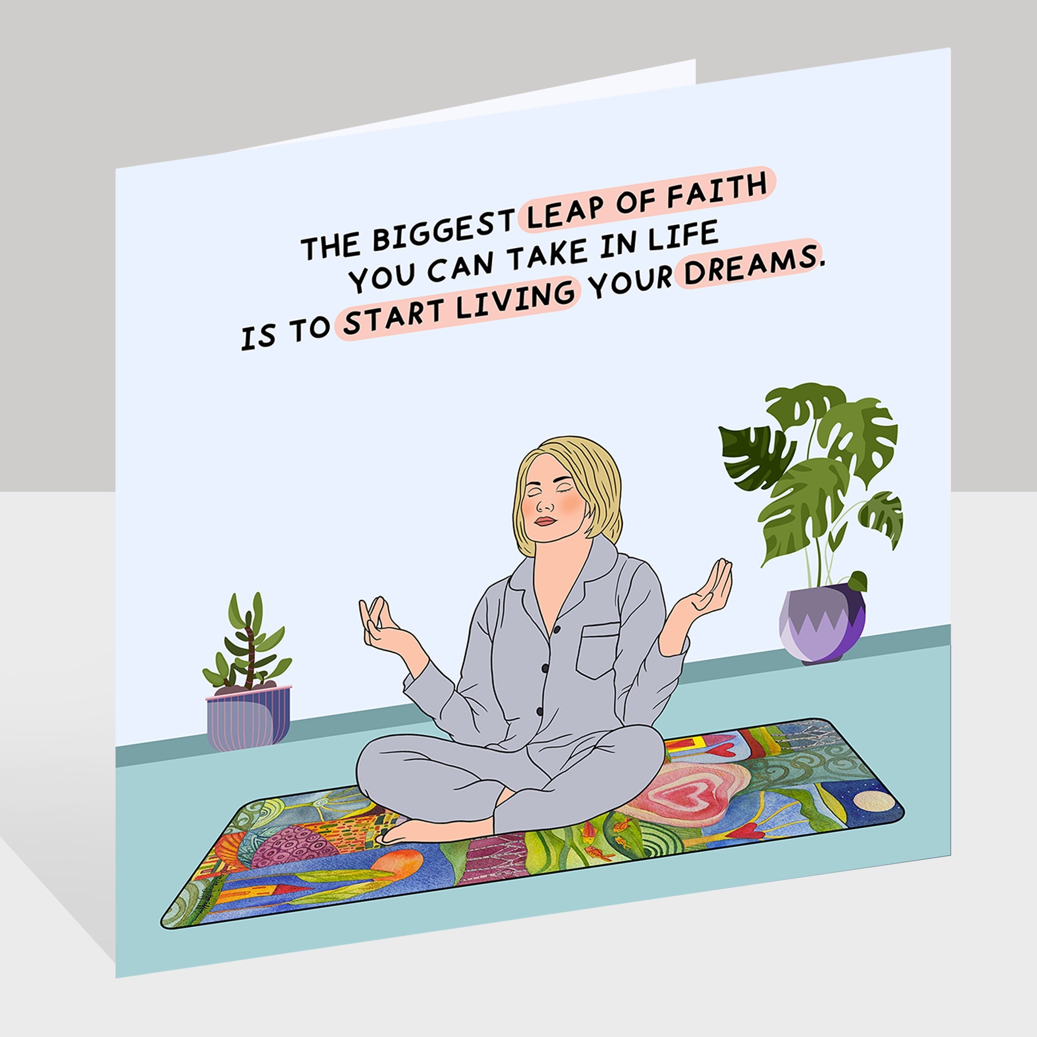 The Biggest Leap Of Faith Doodle Card