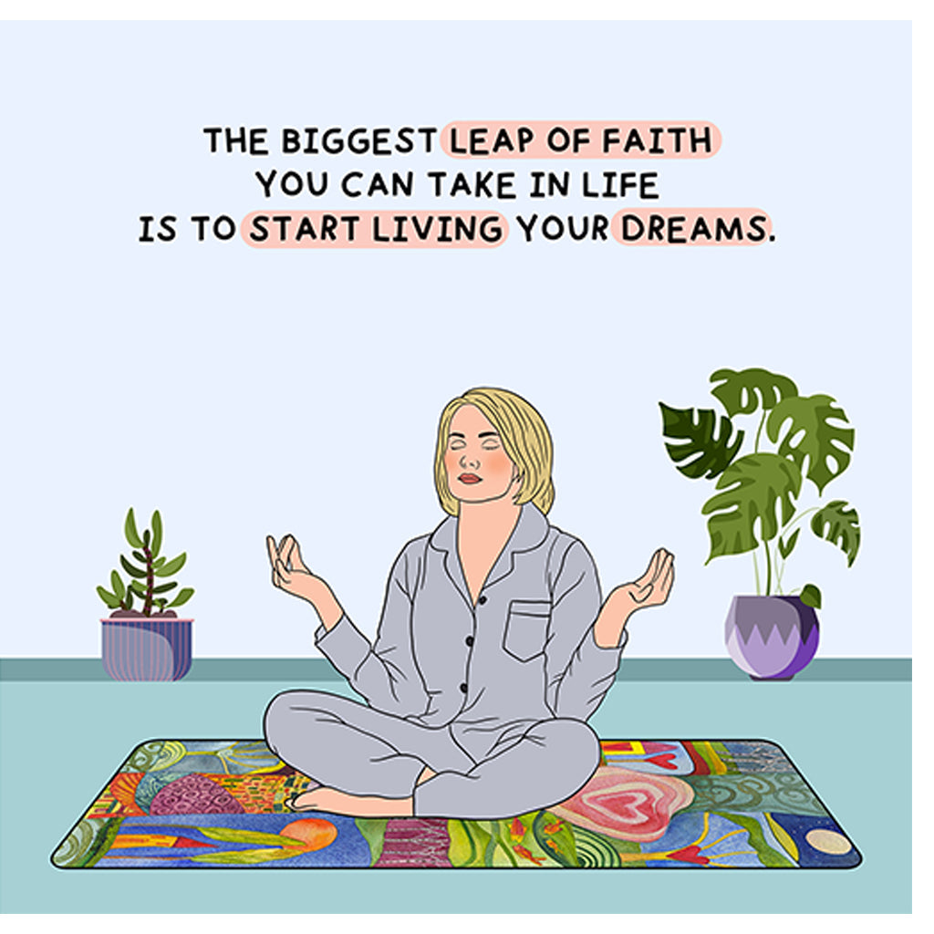 The Biggest Leap Of Faith Doodle Card