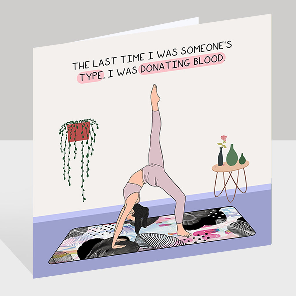 The last time I was someone's type Doodle Card