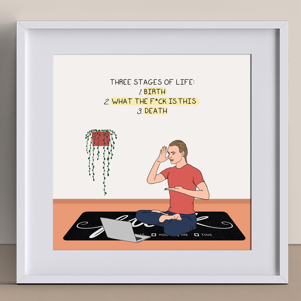 Three stages of life Doodle Card