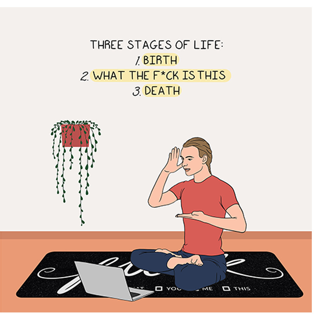 Three stages of life Doodle Card