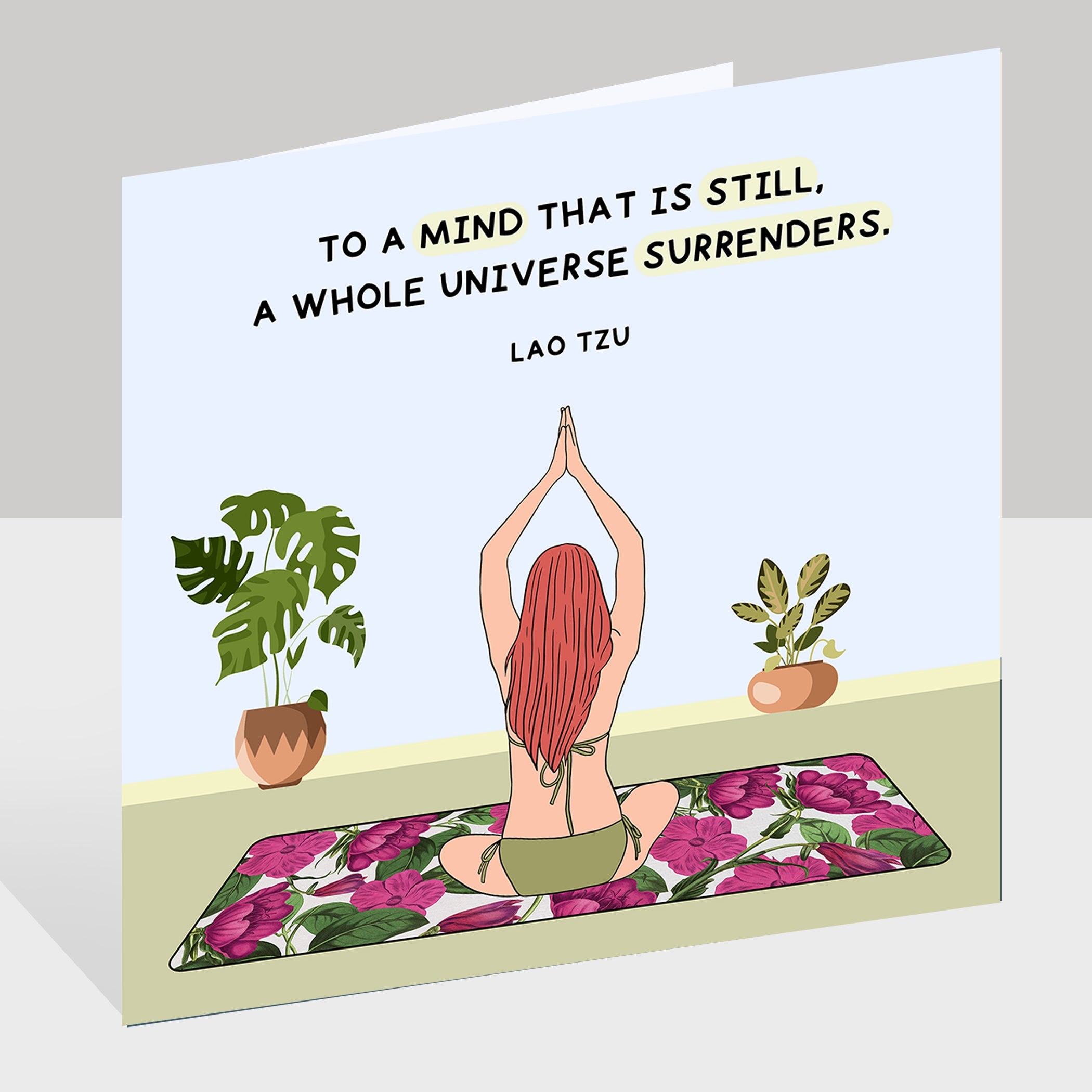 To A Mind That Is Still Doodle Card