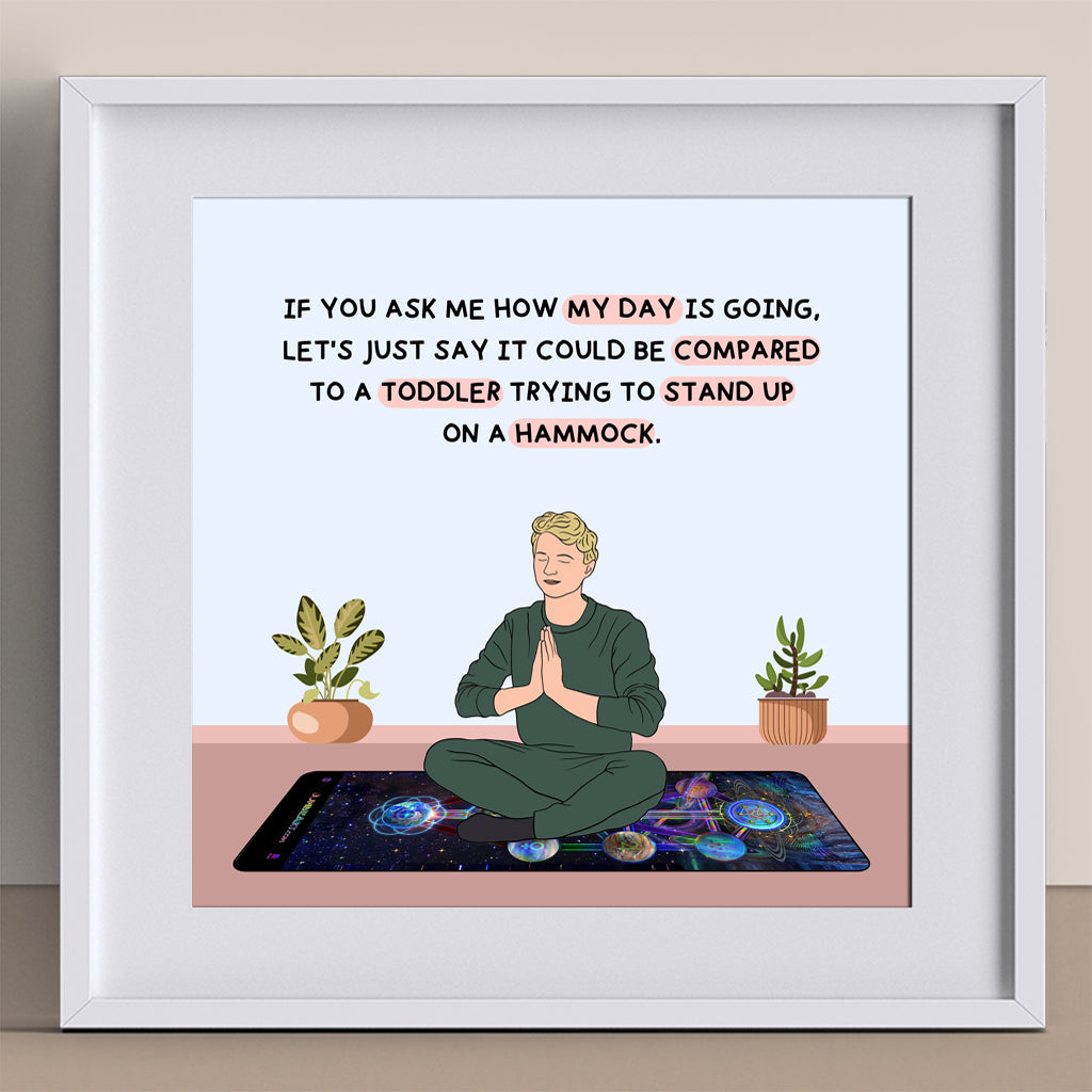 Toddler Trying To Stand Up Doodle Card