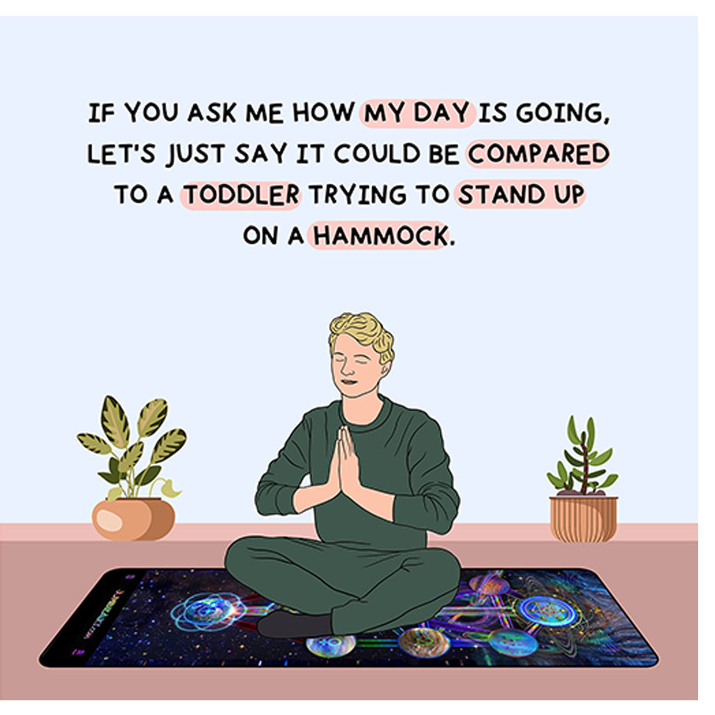 Toddler Trying To Stand Up Doodle Card