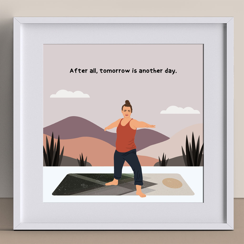 Tomorrow Is Another Day Doodle Card