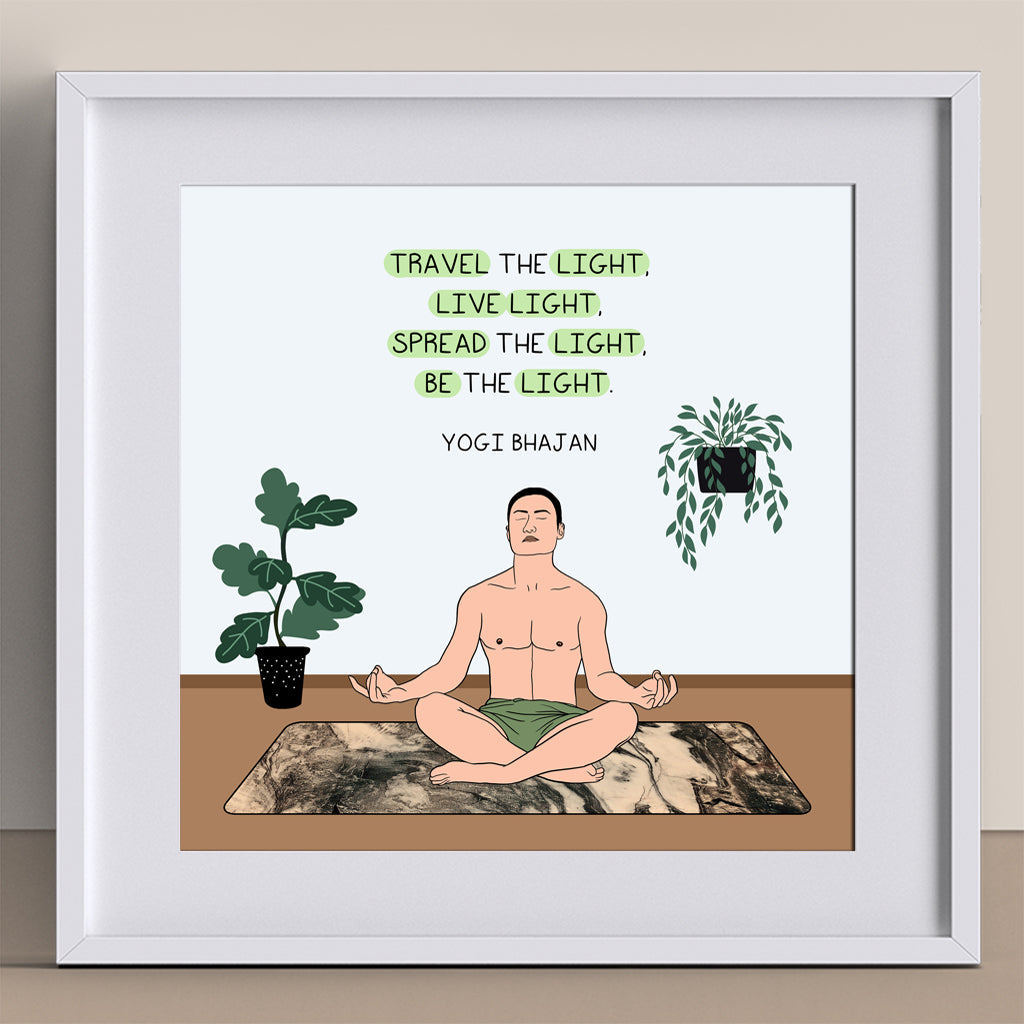 Travel the light Doodle Card