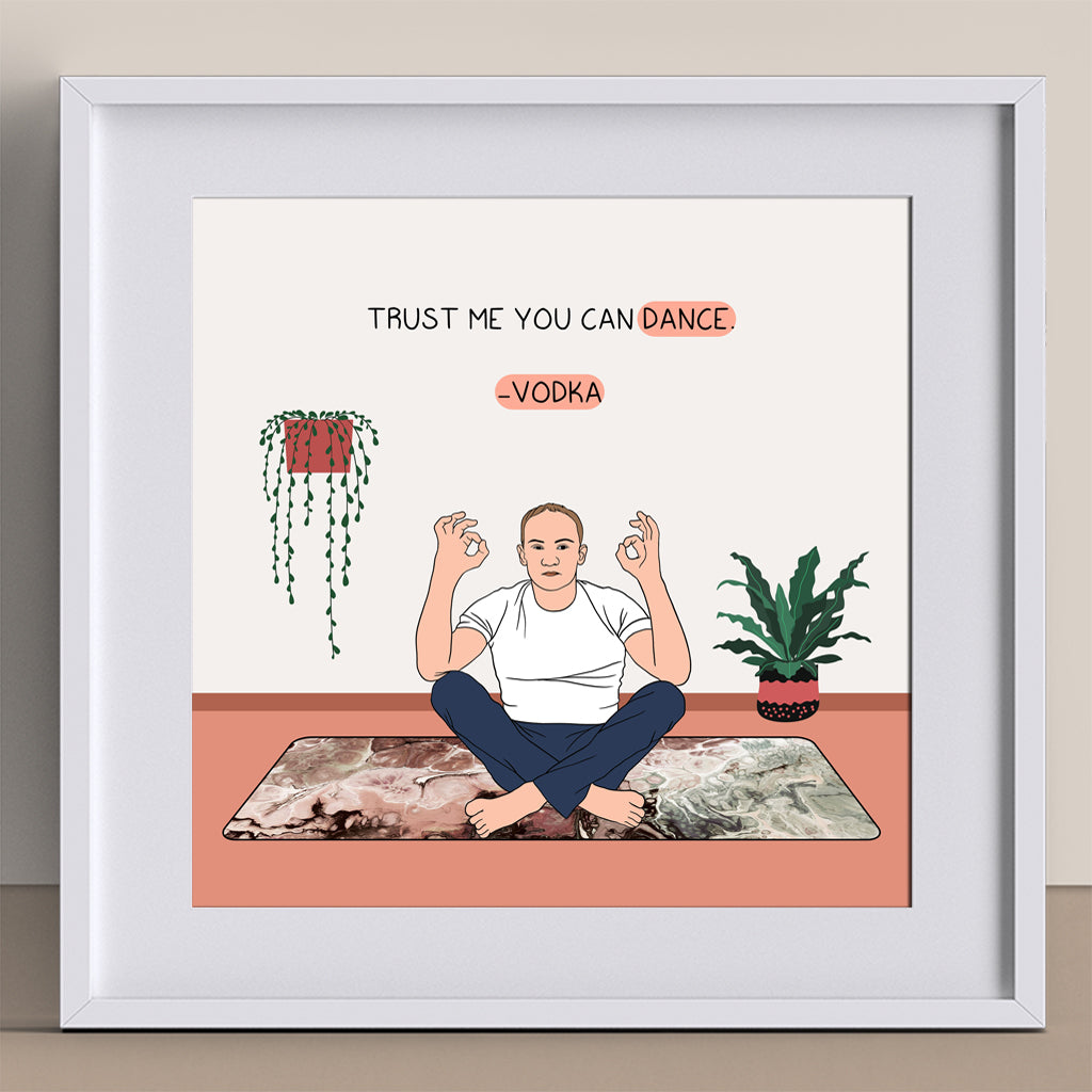 Trust me you can dance Doodle Card