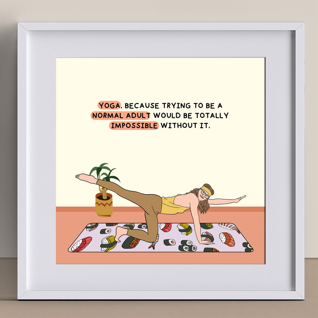 Trying To Be Normal Adult Doodle Card