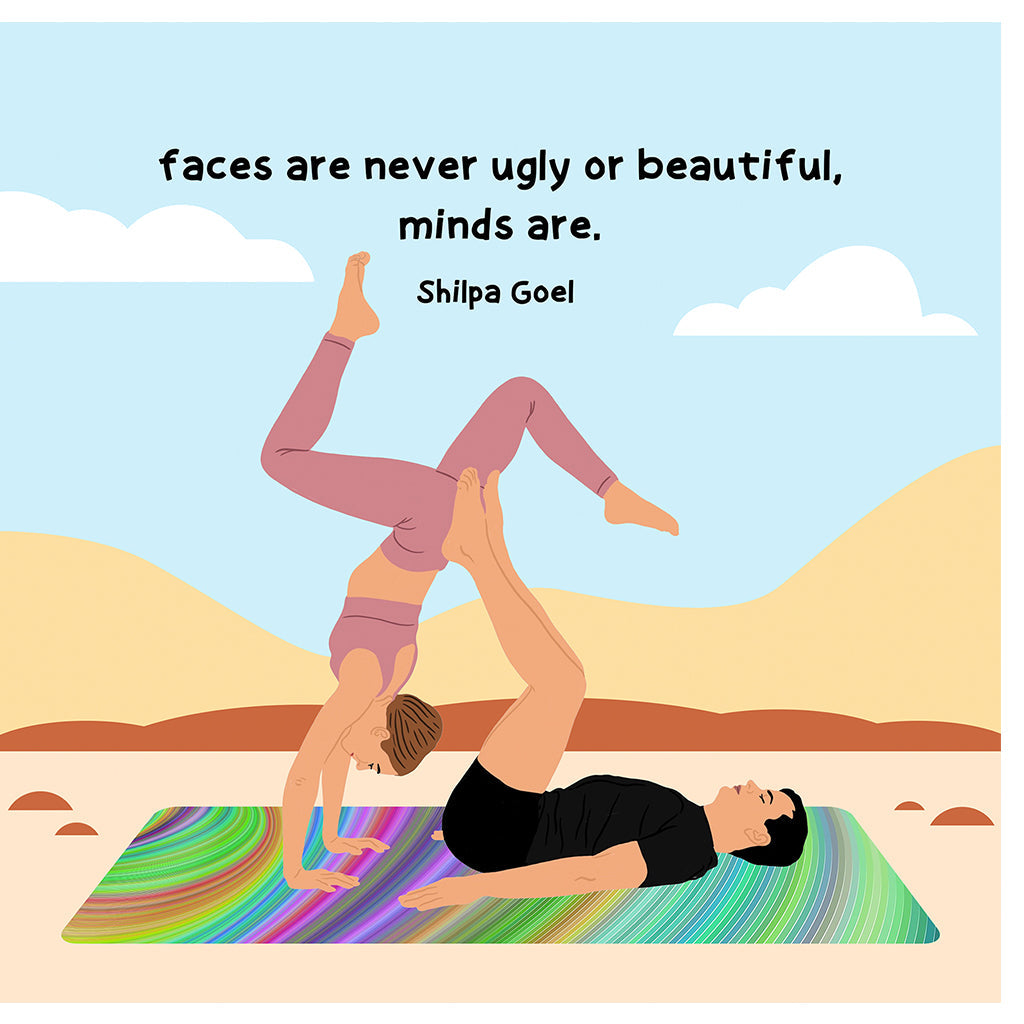 Ugly Or Beautiful Doodle Card