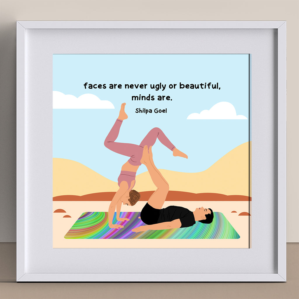 Ugly Or Beautiful Doodle Card