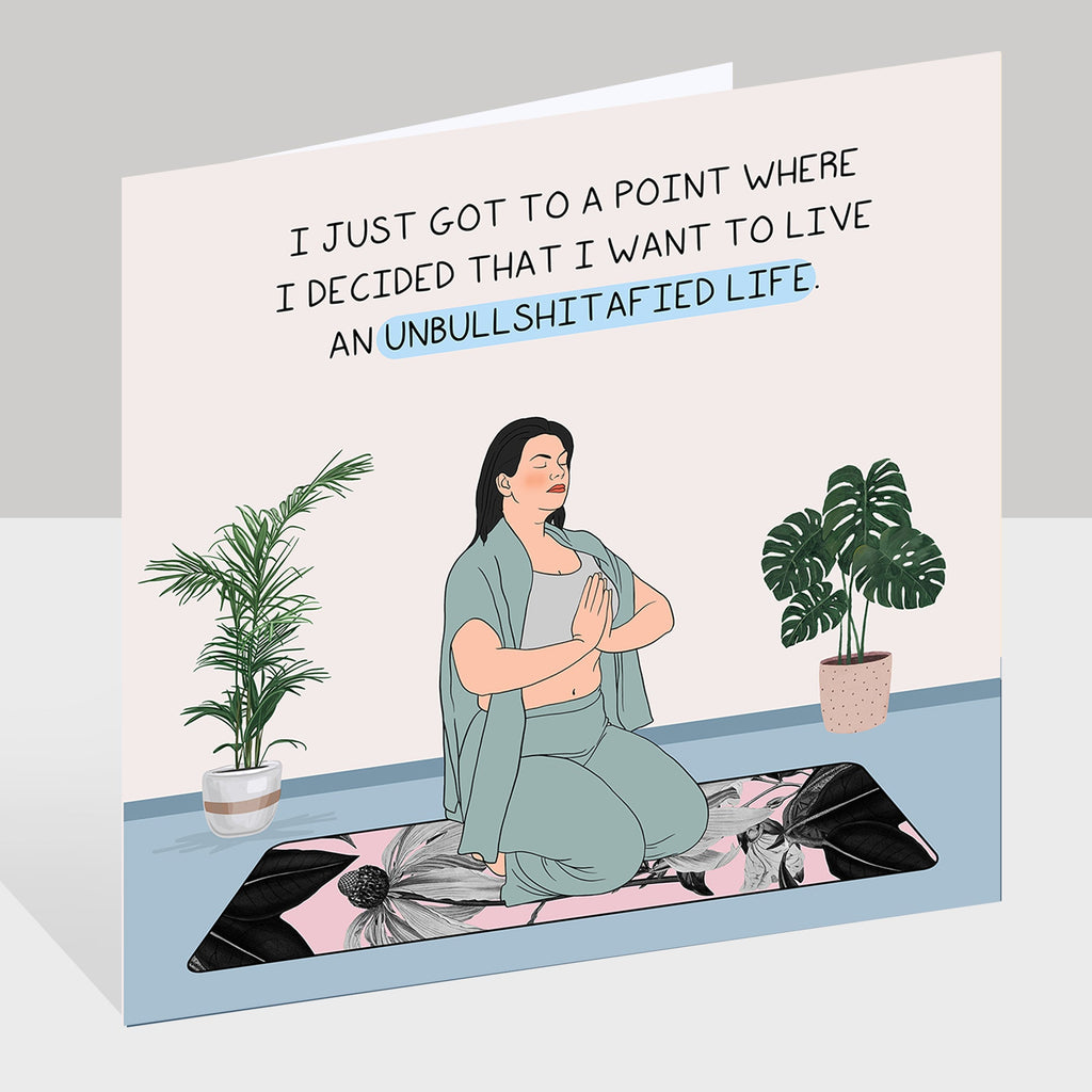 Unbullshitafied life Doodle Card