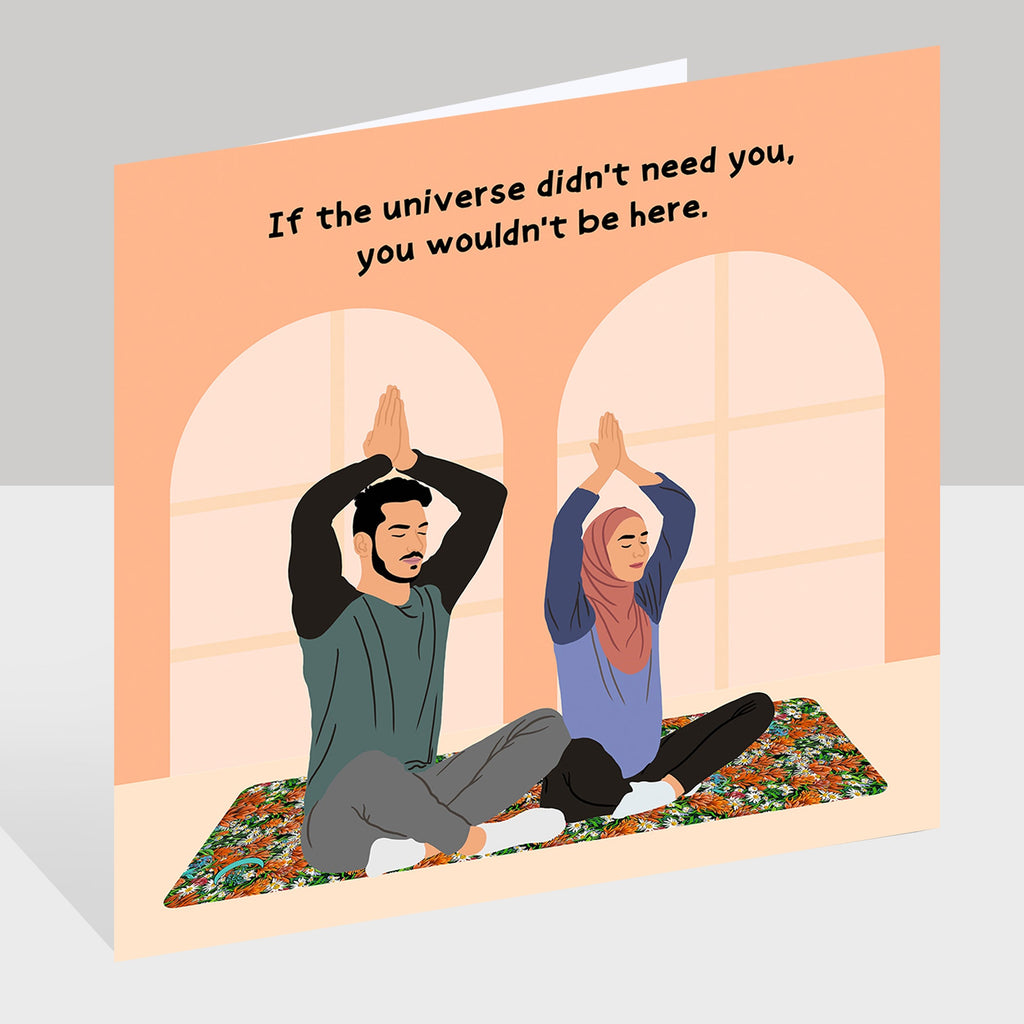 Universe Didn't Need You Doodle Card