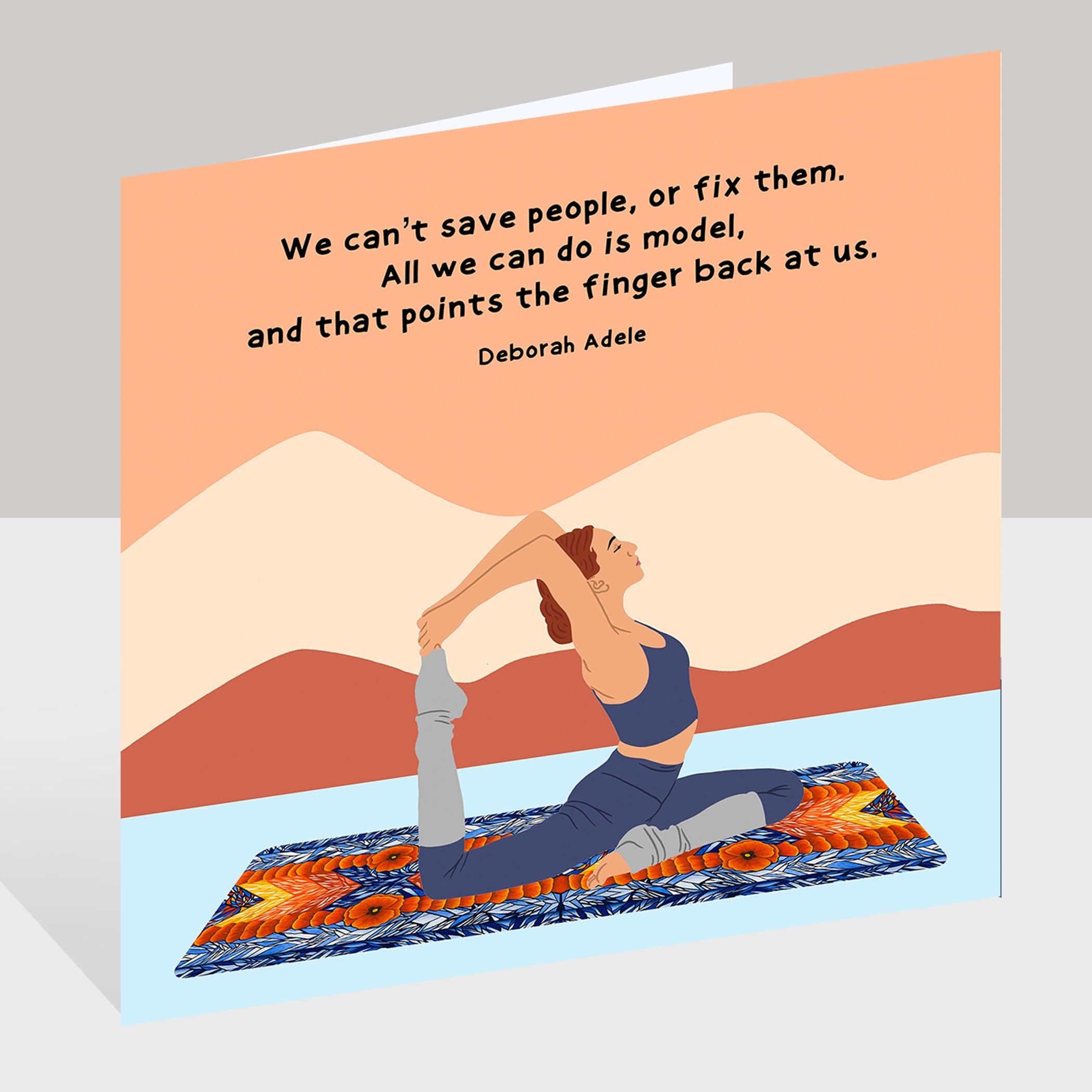 We Can't Save People Doodle Card