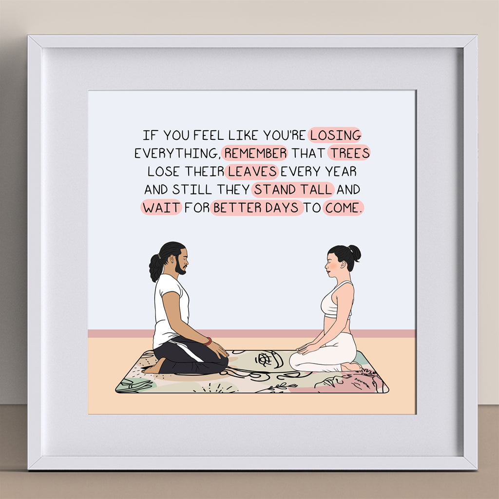 Wait for better days to come Doodle Card