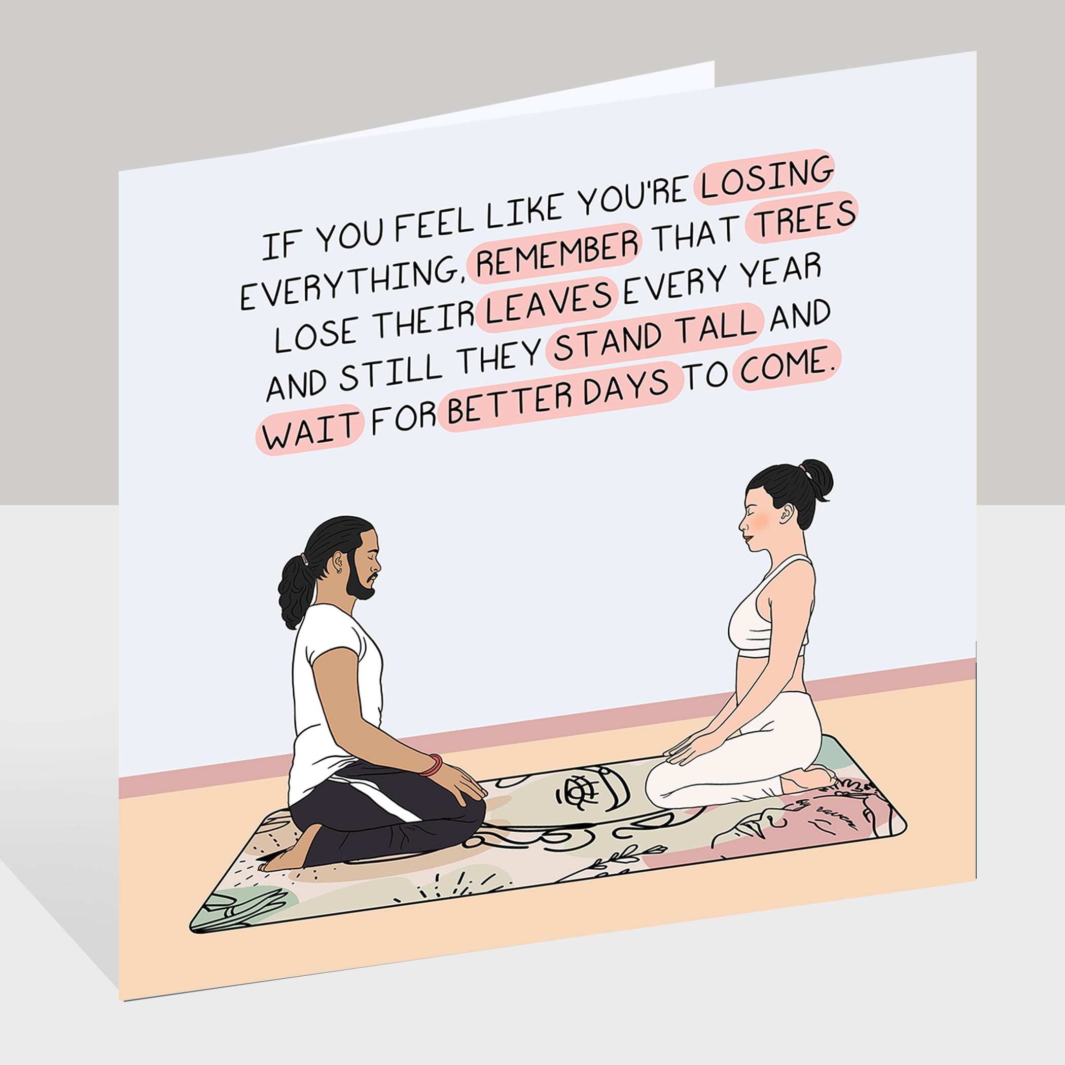 Wait for better days to come Doodle Card