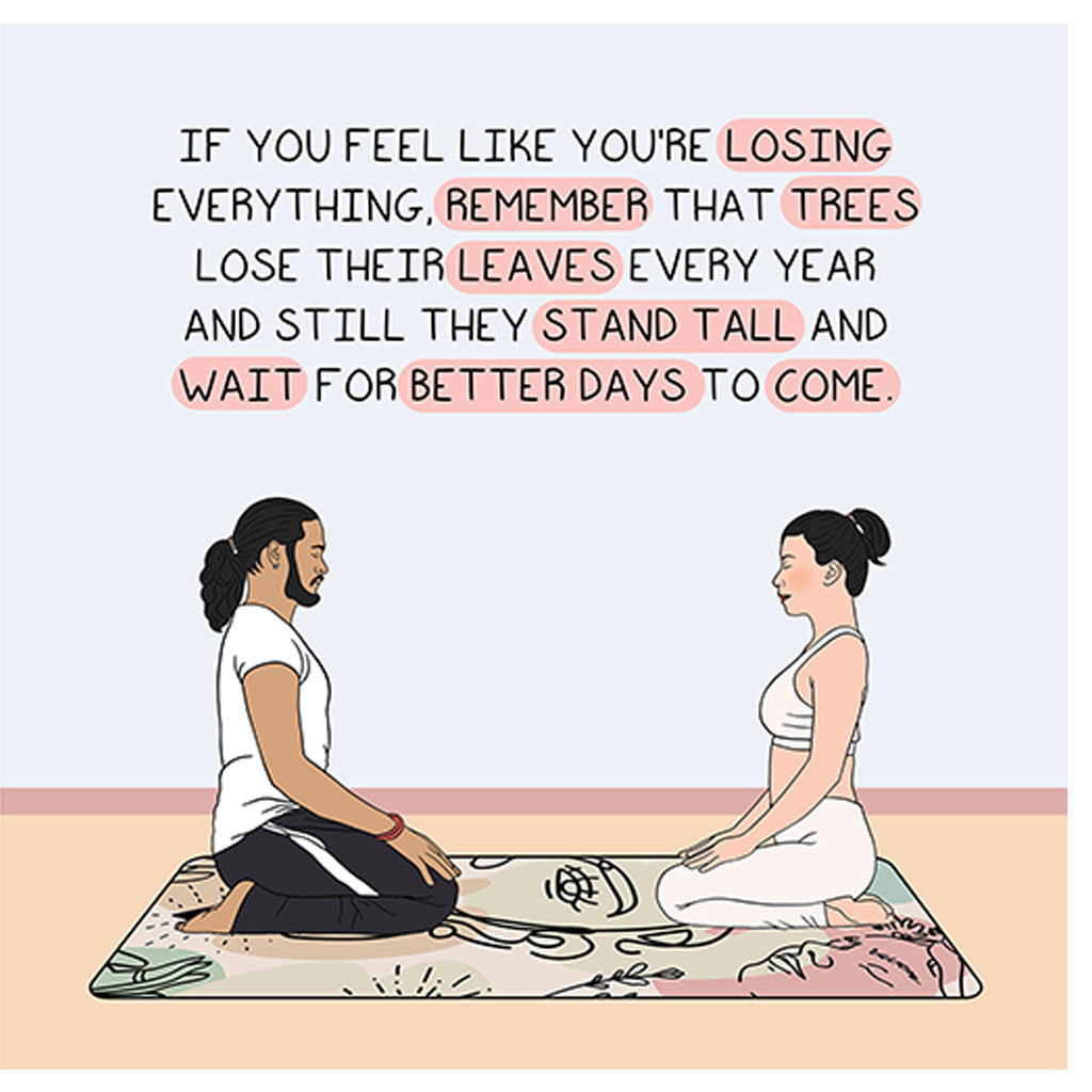 Wait for better days to come Doodle Card