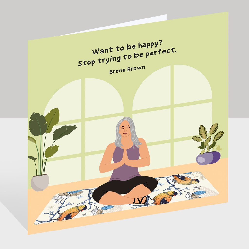 Want To Be Happy Doodle Card