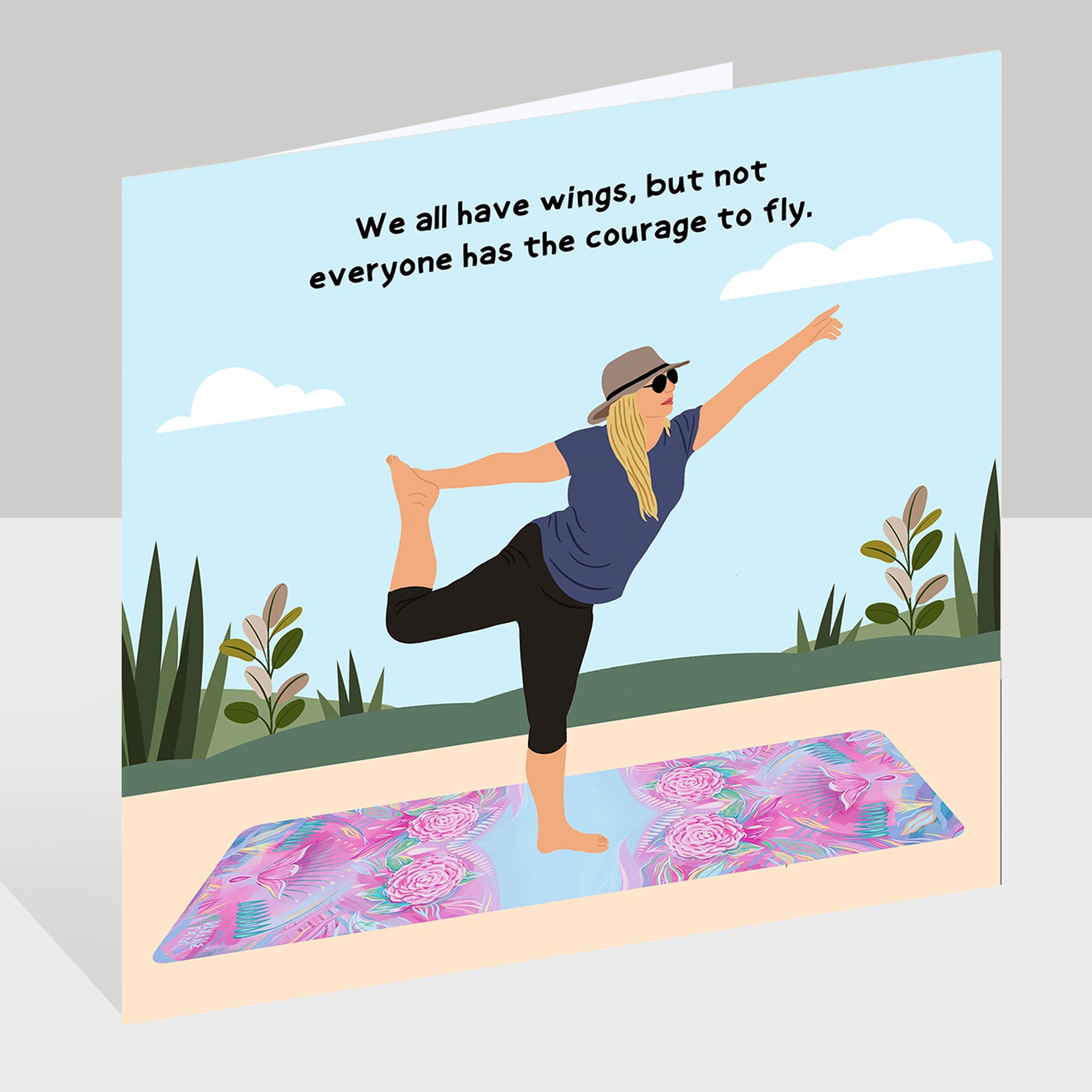 We All have Wings Doodle Card