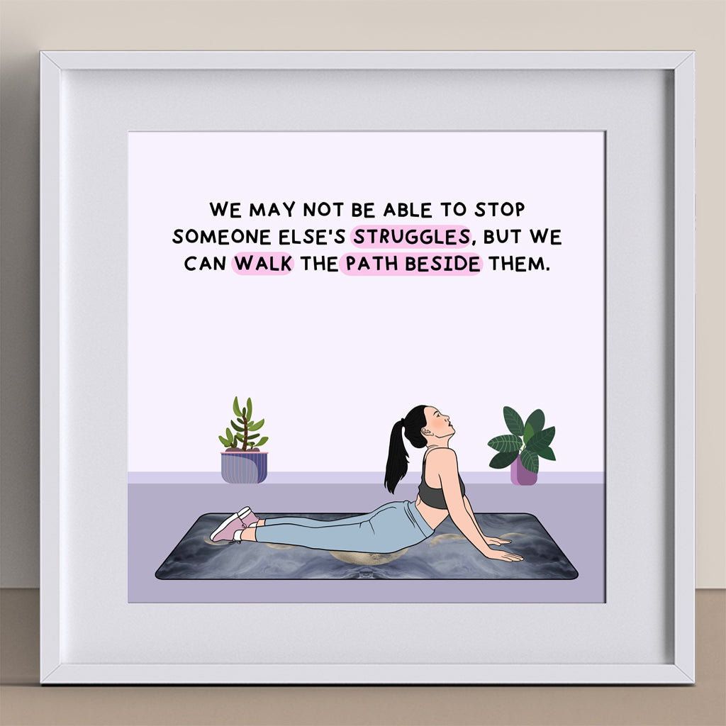 We Can Walk The Path Beside Them Doodle Card