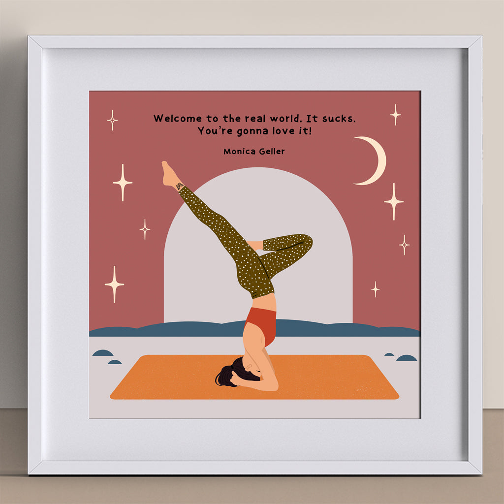 Welcome To The Real World Doodle Card