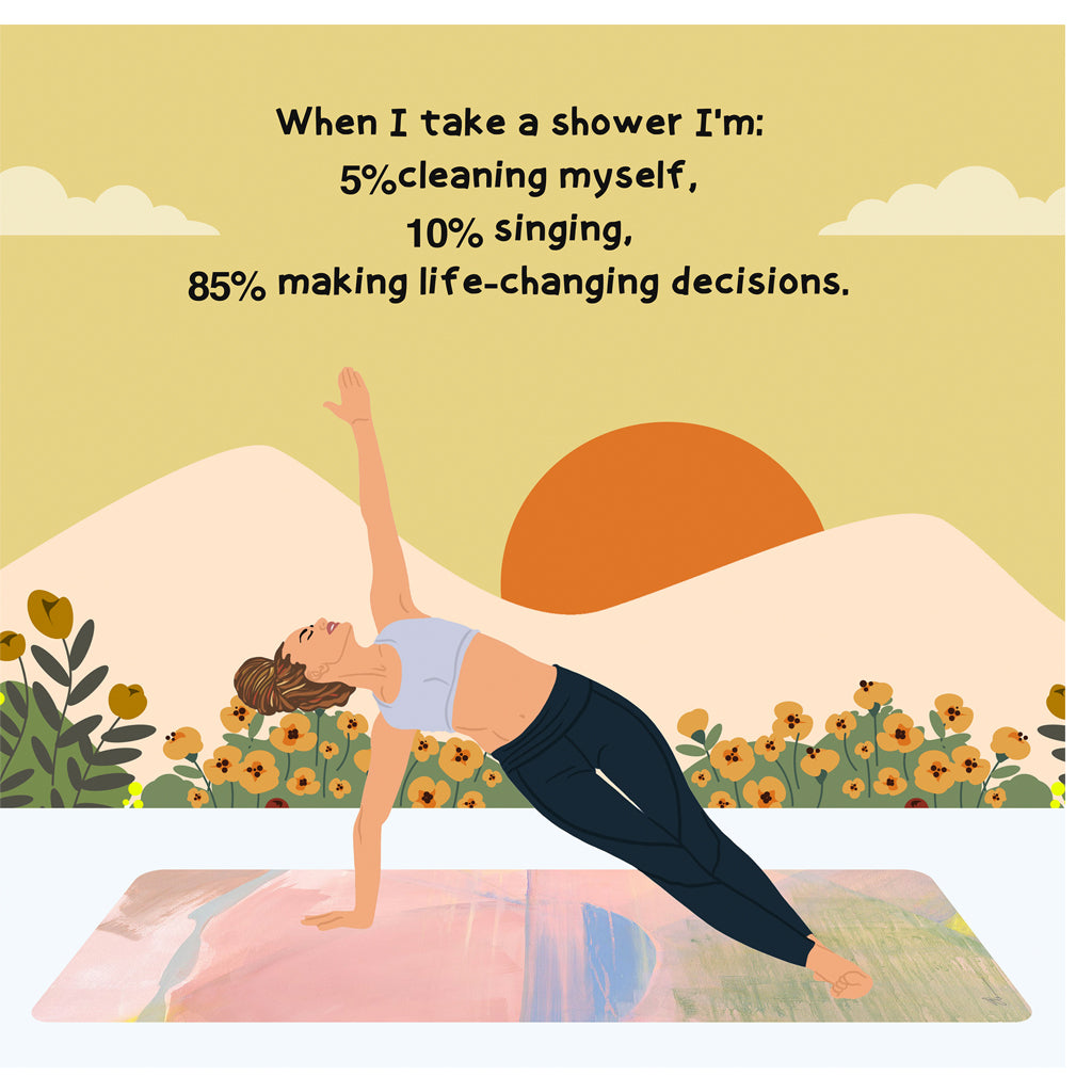 When I Take A Shower Doodle Card