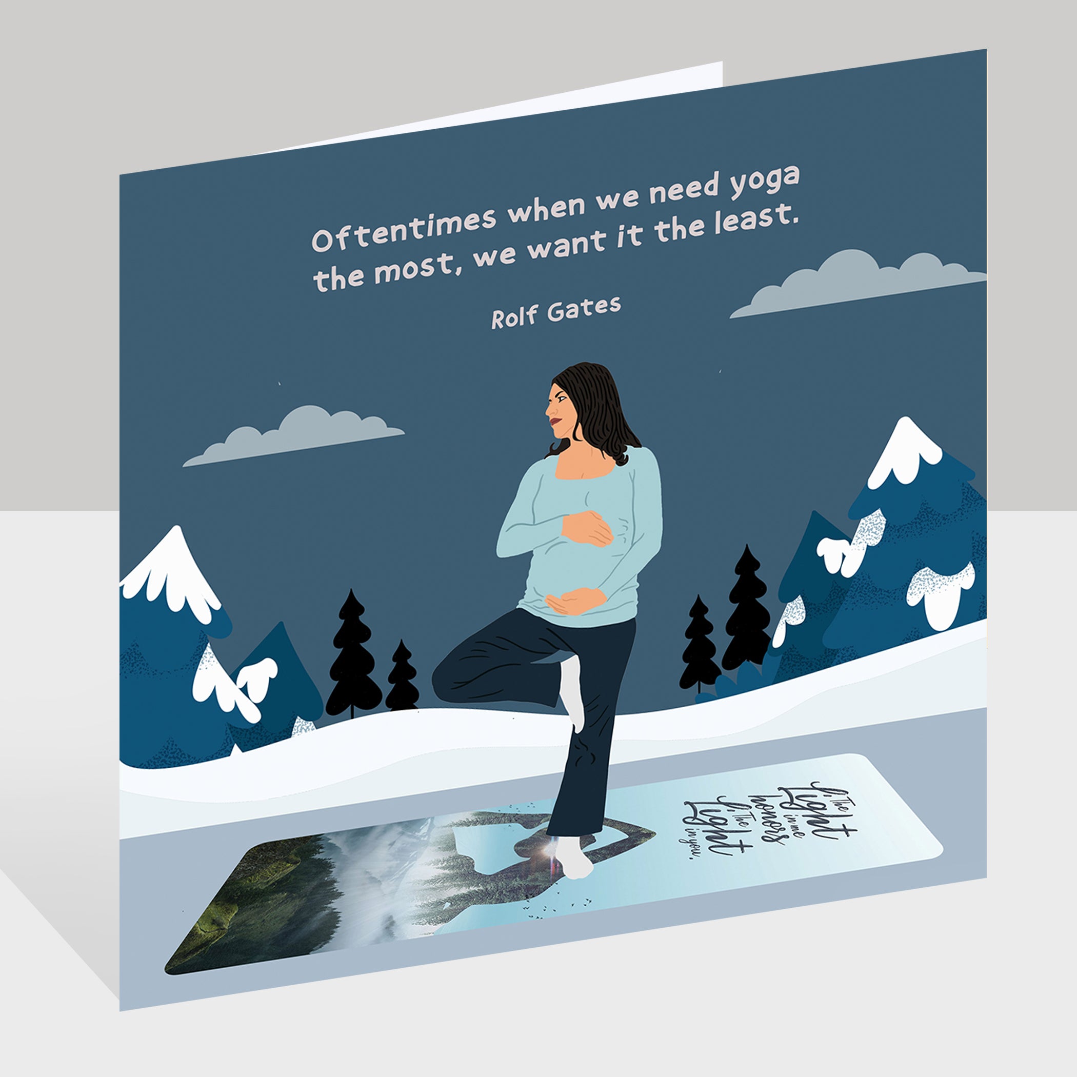 When We Need Yoga Doodle Card