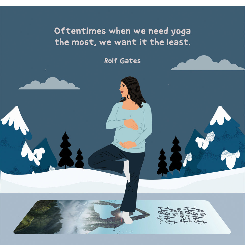 When We Need Yoga Doodle Card