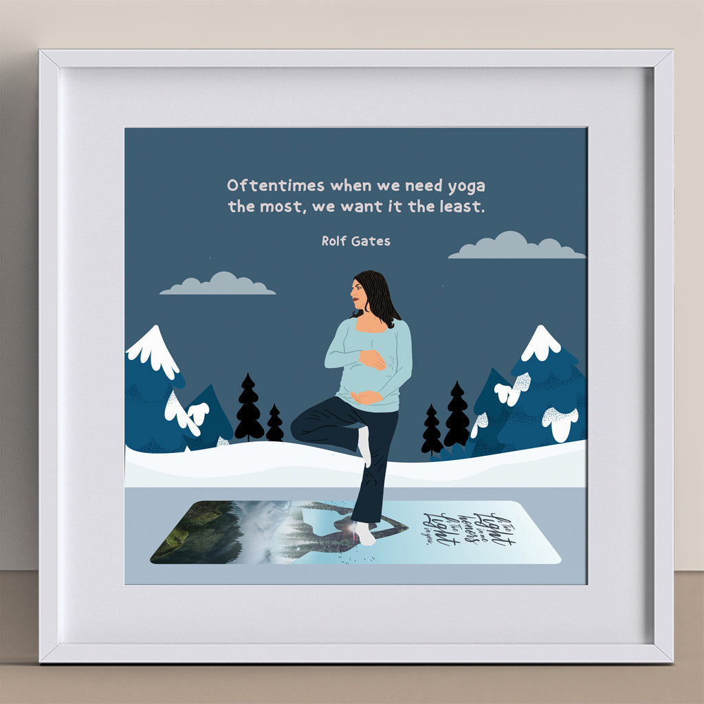 When We Need Yoga Doodle Card