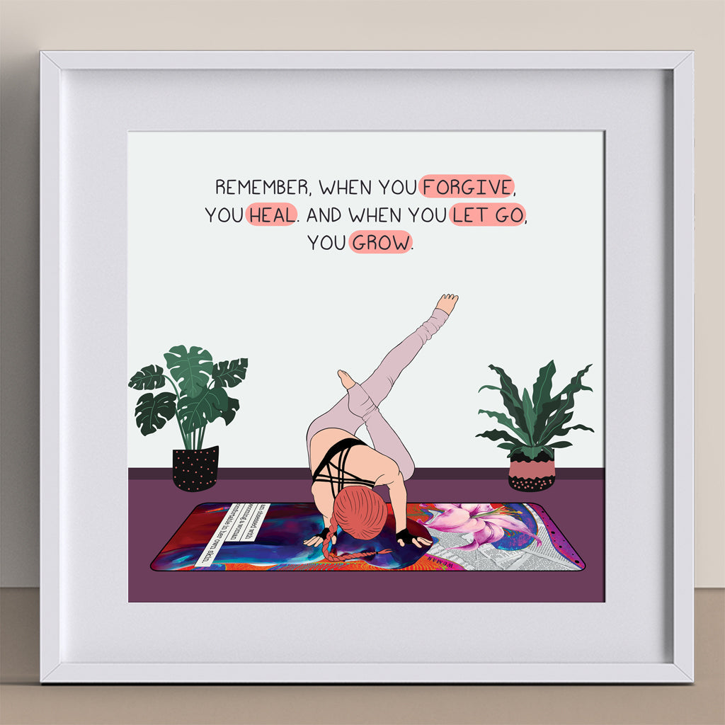 When you let go, you grow Doodle Card