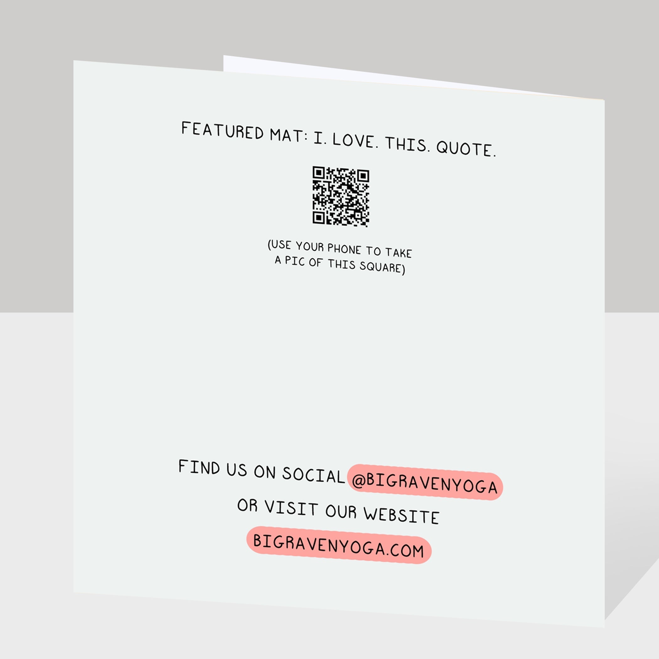 When you let go, you grow Doodle Card