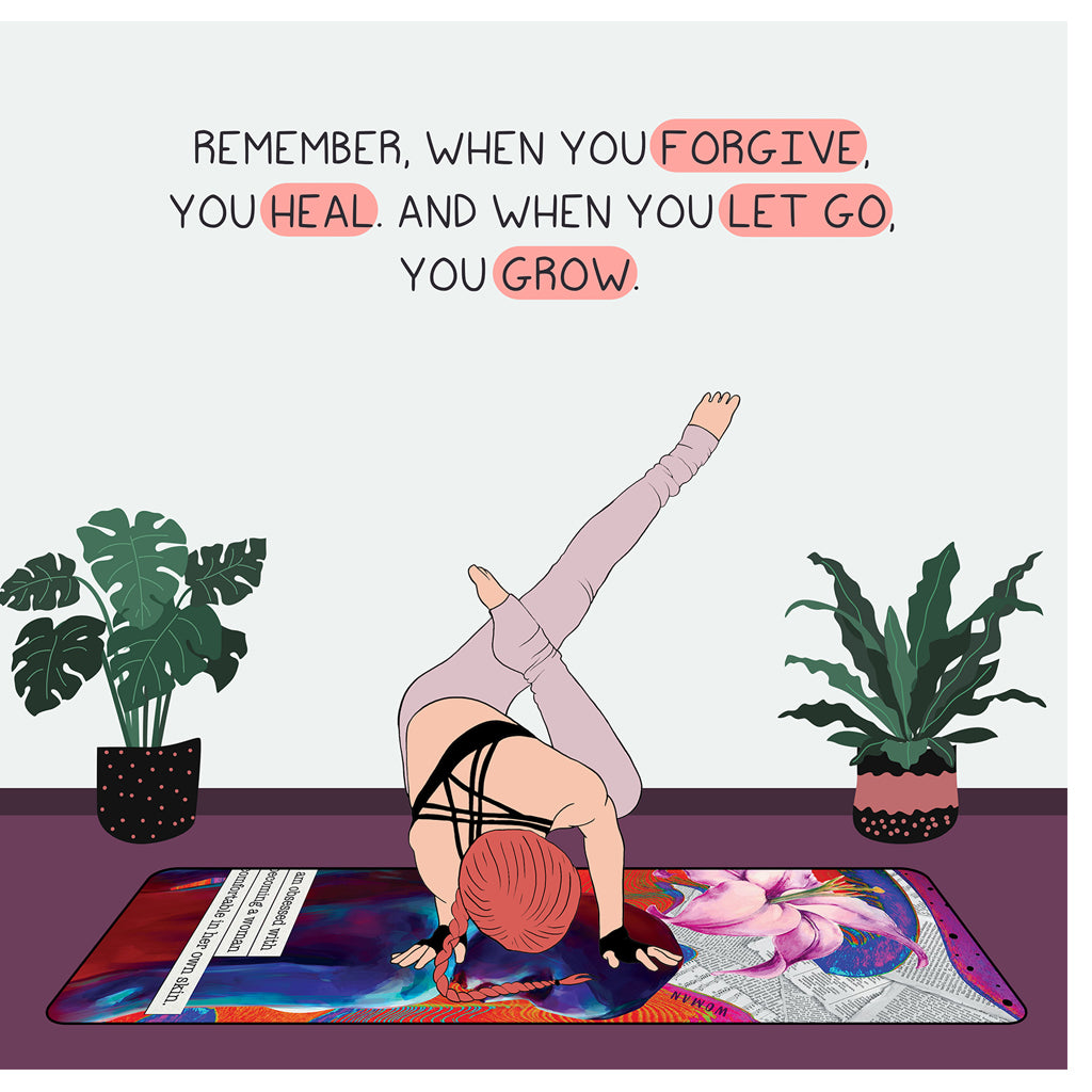 When you let go, you grow Doodle Card