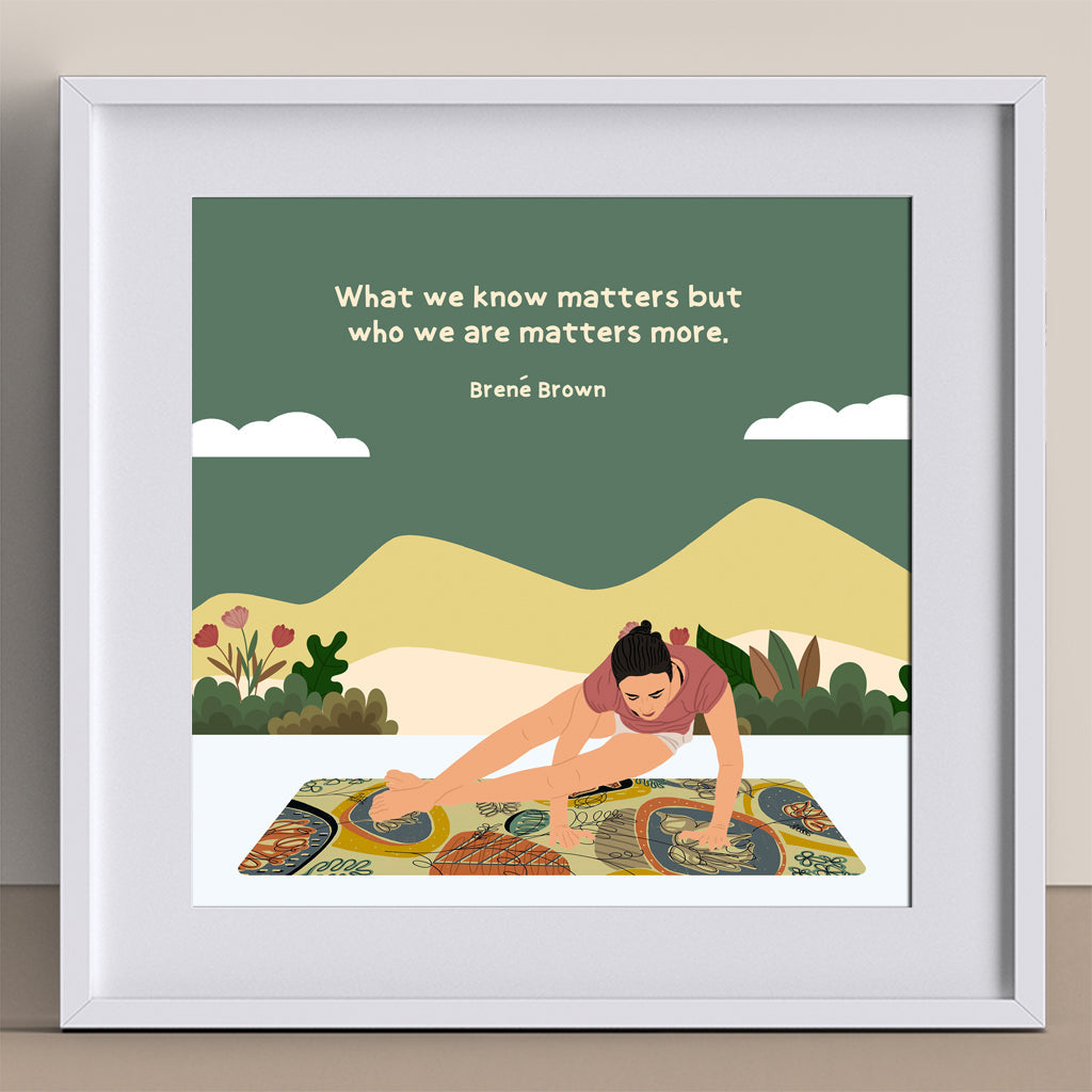 Who We Are Matters More Doodle Card