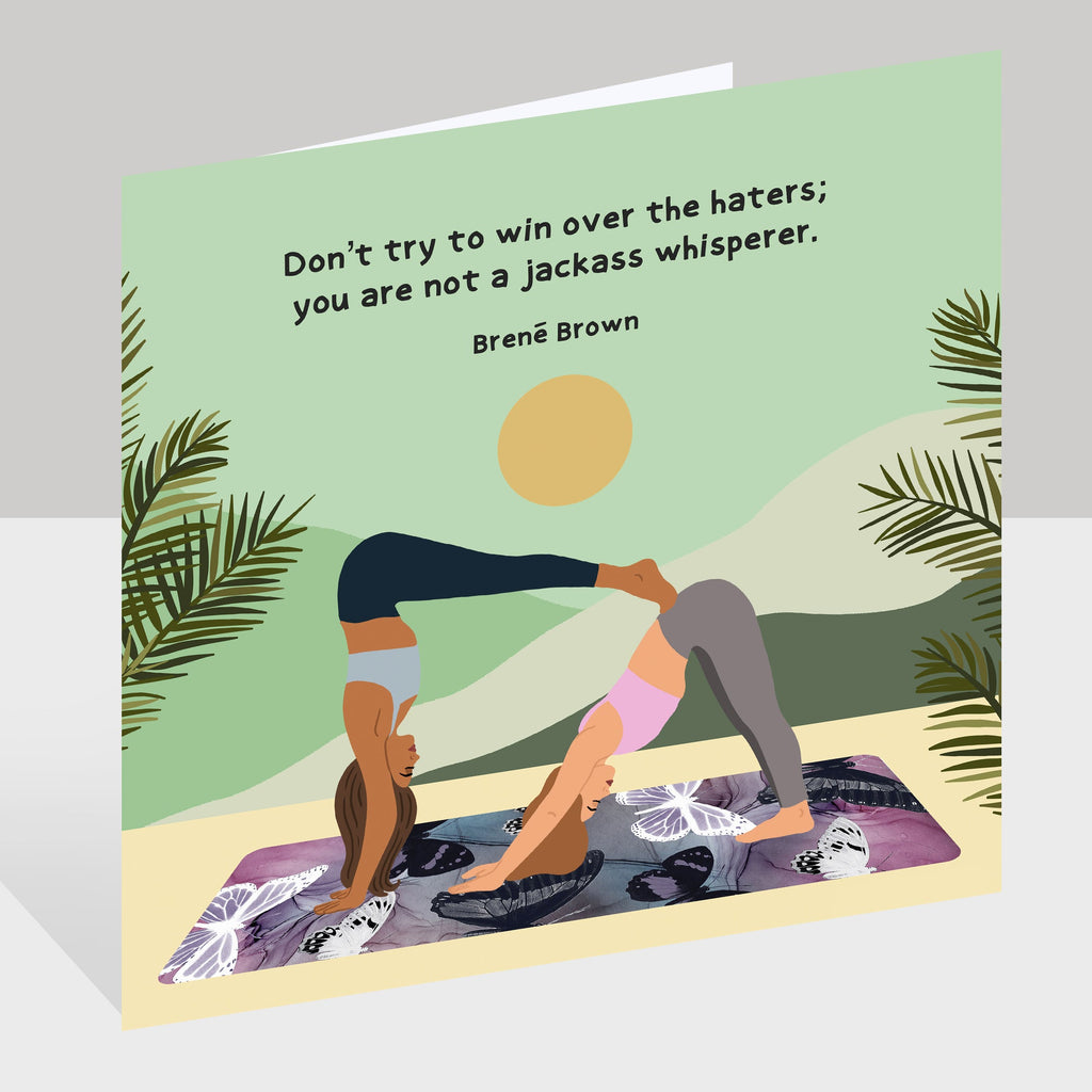 Win Over The Haters Doodle Card