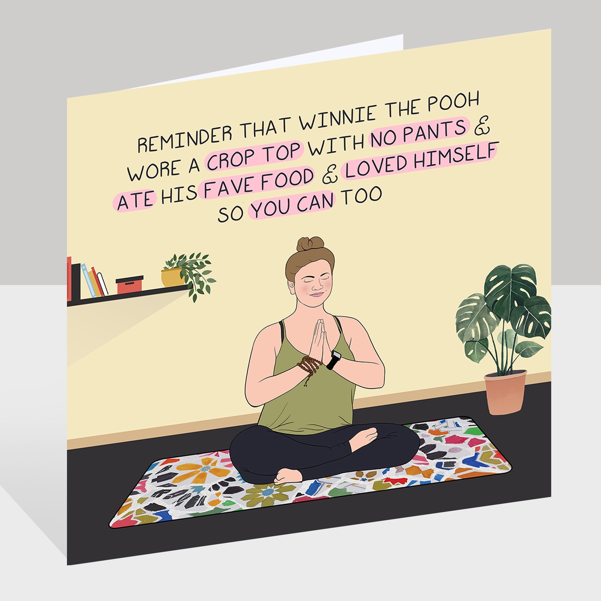 Winnie The Pooh Doodle Card