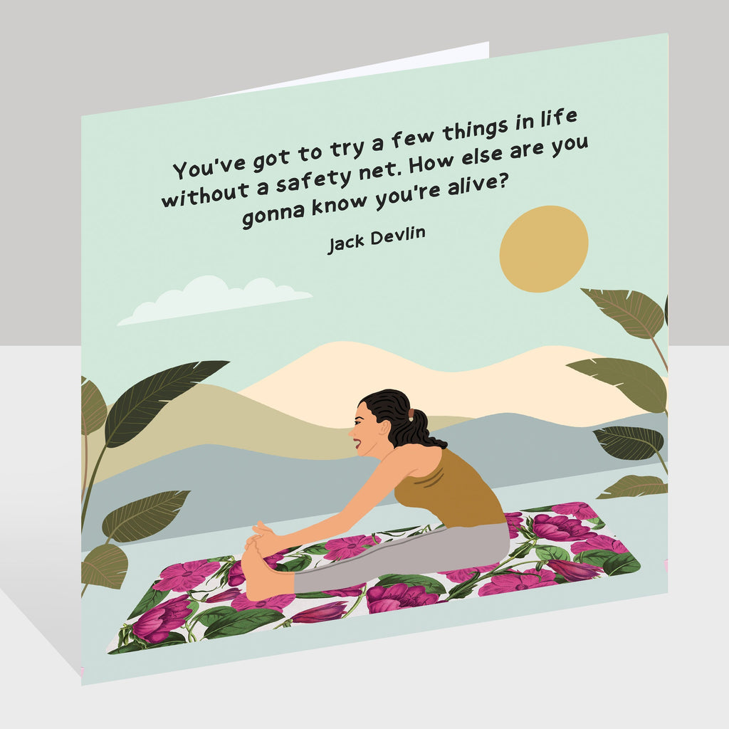 Without A Safety Net Doodle Card