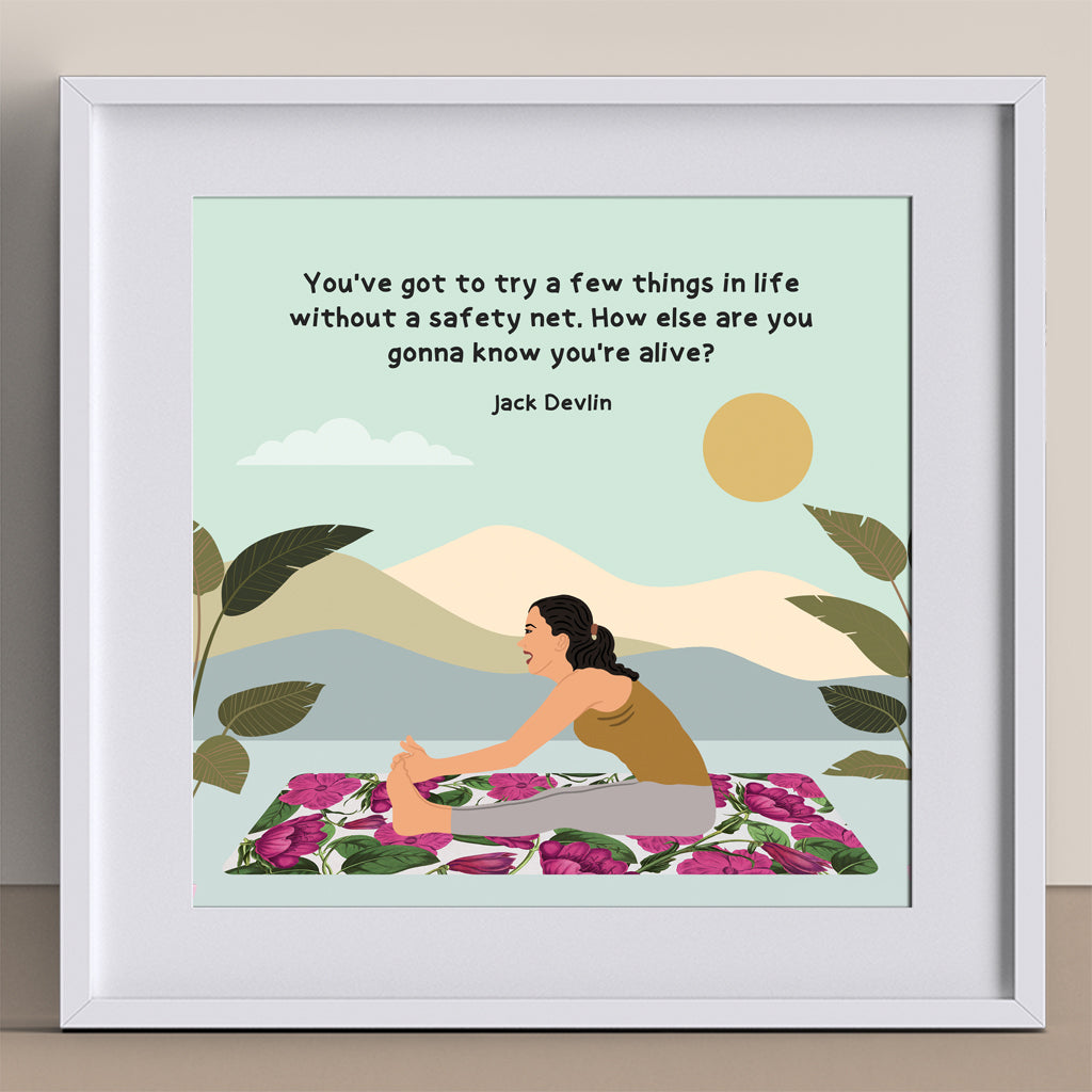 Without A Safety Net Doodle Card