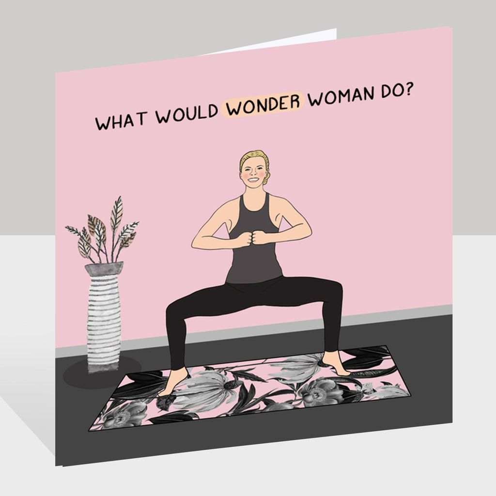 Wonder Woman Doodle Card