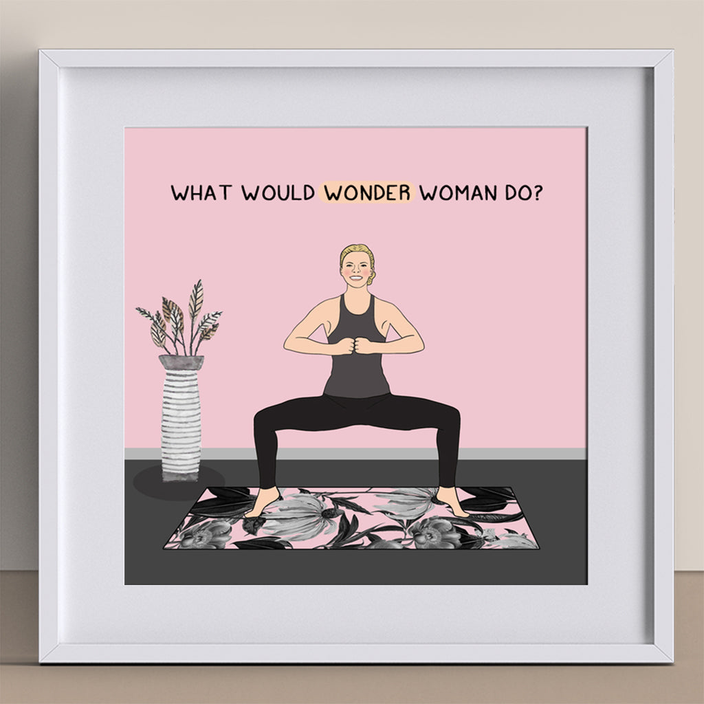 Wonder Woman Doodle Card