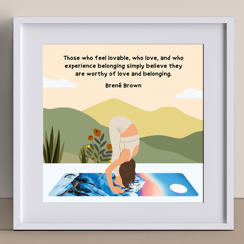 Worthy of Love And Belonging Doodle Card