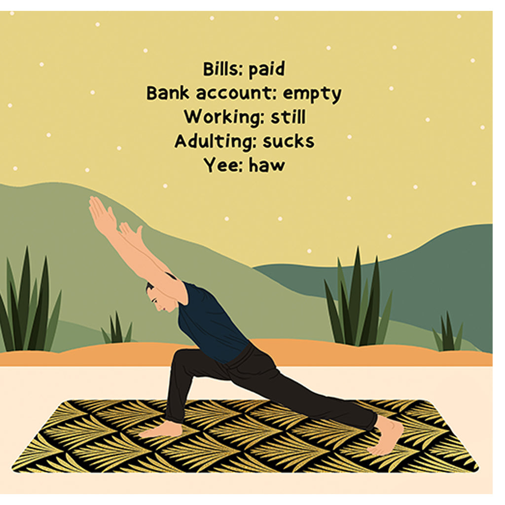 Yee: haw Doodle Card