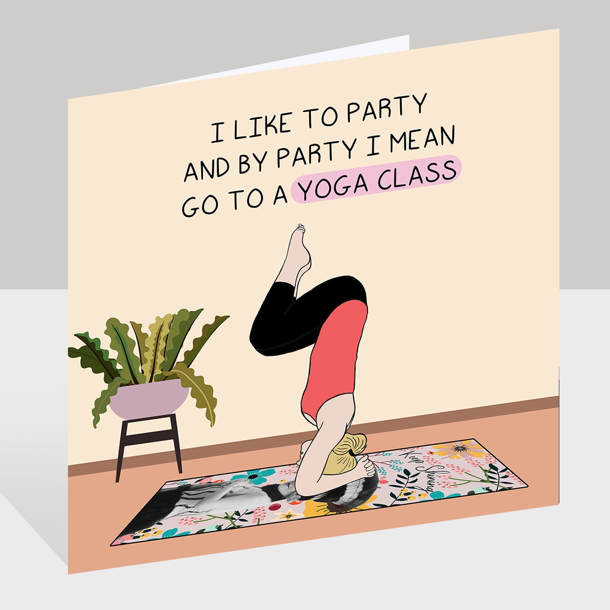 Yoga Class Doodle Card