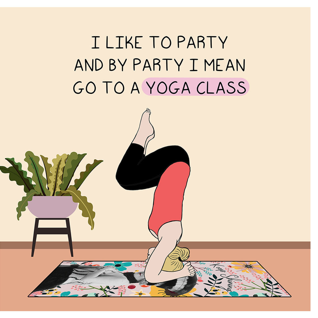 Yoga Class Doodle Card