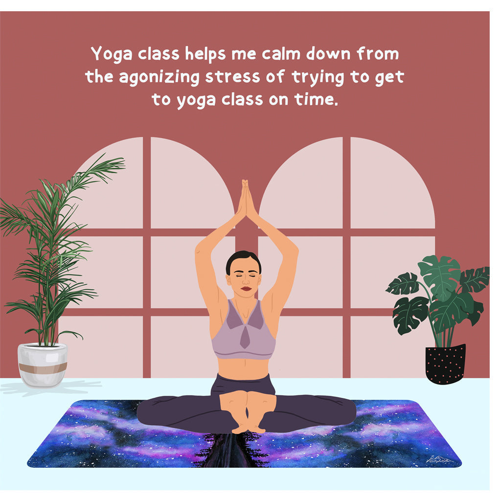 Yoga Class Helps Me Calm Doodle Card