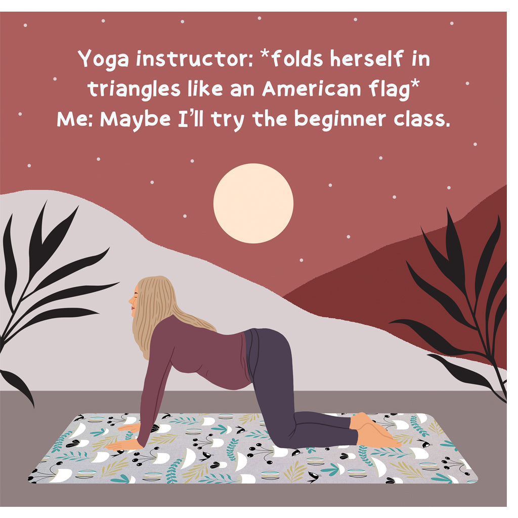 Yoga Instructor Doodle Card